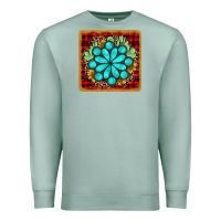 Seafoam gemstone cactus christmas coaster Premium Sweatshirt - JahusDesignShop
