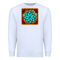 White gemstone cactus christmas coaster Premium Sweatshirt - JahusDesignShop