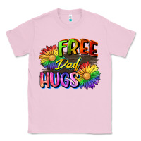 Bubblegum Pink Free dad hugs Classic Tee - CowGirlArtShop