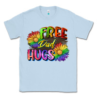 Dusty Blue Free dad hugs Classic Tee - CowGirlArtShop