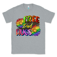 Heather Grey Free dad hugs Classic Tee - CowGirlArtShop