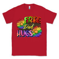 Red Free dad hugs Classic Tee - CowGirlArtShop