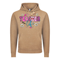 Vintage Coffee teacher life Vintage Hoodie - BundleAndBundleShop