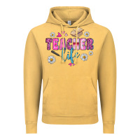 Vintage Mustard teacher life Vintage Hoodie - BundleAndBundleShop
