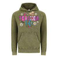 Vintage Olive teacher life Vintage Hoodie - BundleAndBundleShop
