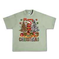 Oil Green merry christmas with western trees bbs Urban Heavy Tee - BundleAndBundleShop