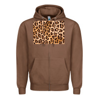 Chestnut leopard background gold 3200x2400 Zipper Hoodie - AdoDesignShop
