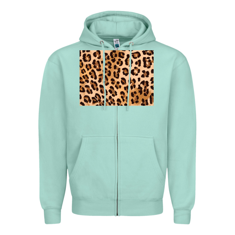 Leopard Background Gold 3200x2400 Zipper Hoodie by AdoDesignShop | Teevron