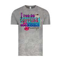 Cloud Rock I run on caffeine and kisses Vintage Tee - FaDigitalArtStudio