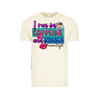 Vintage Arctic I run on caffeine and kisses Vintage Tee - FaDigitalArtStudio
