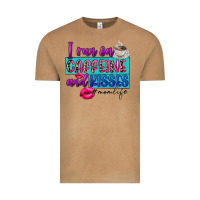 Vintage Camel I run on caffeine and kisses Vintage Tee - FaDigitalArtStudio