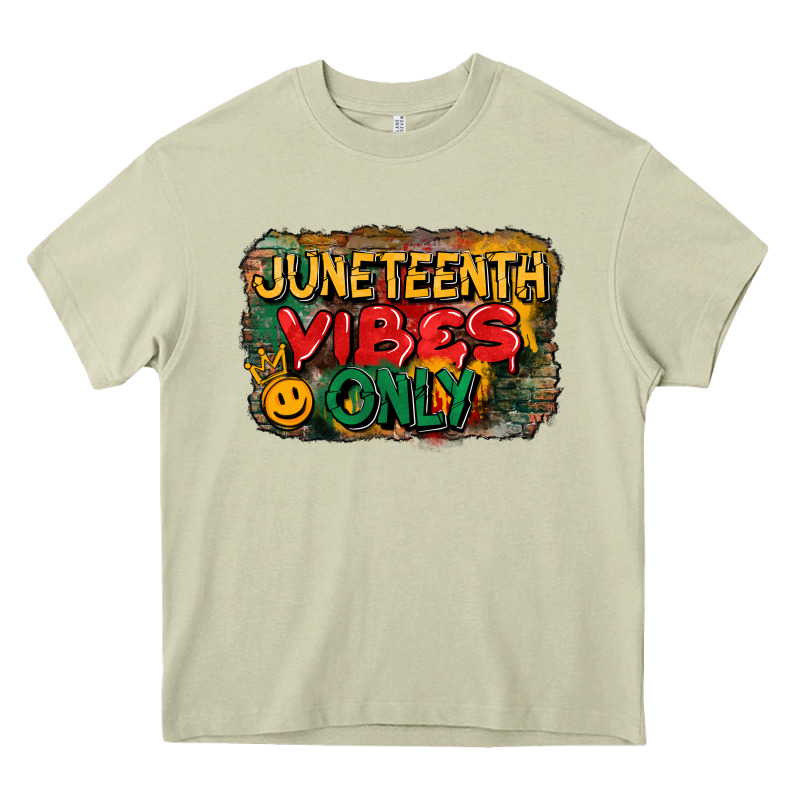 Juneteenth Vibes Only Heavy Core Tee by CowGirlArtShop | Teevron