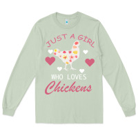 Matcha Just A Girl Who Love Chickens Long Sleeve Tee - Bettercallsaul