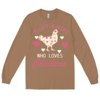 Toasted Coconut Just A Girl Who Love Chickens Long Sleeve Tee - Bettercallsaul