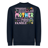 Navy retro mother Heavyweight Sweatshirt - JahusDesignShop