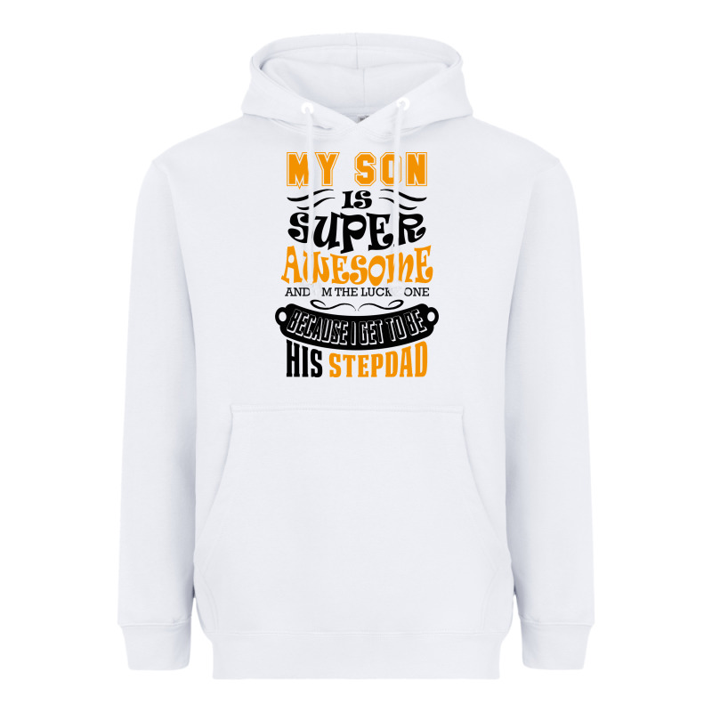 My Son Is Super Awesome His Stepdad Heavyweight Hoodie by artisFamous | Teevron