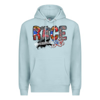 Blue Mist race girl Premium Hoodie - RacoonDesign