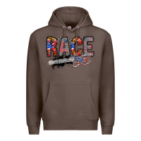 Coffee race girl Premium Hoodie - RacoonDesign