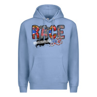 Colony Blue race girl Premium Hoodie - RacoonDesign