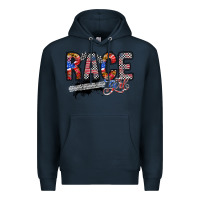 Navy race girl Premium Hoodie - RacoonDesign