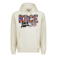 Oatmeal Heather race girl Premium Hoodie - RacoonDesign