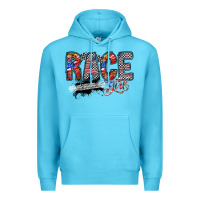 Ocean Blue race girl Premium Hoodie - RacoonDesign