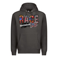 Smoke race girl Premium Hoodie - RacoonDesign