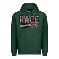 Sports Green race girl Premium Hoodie - RacoonDesign
