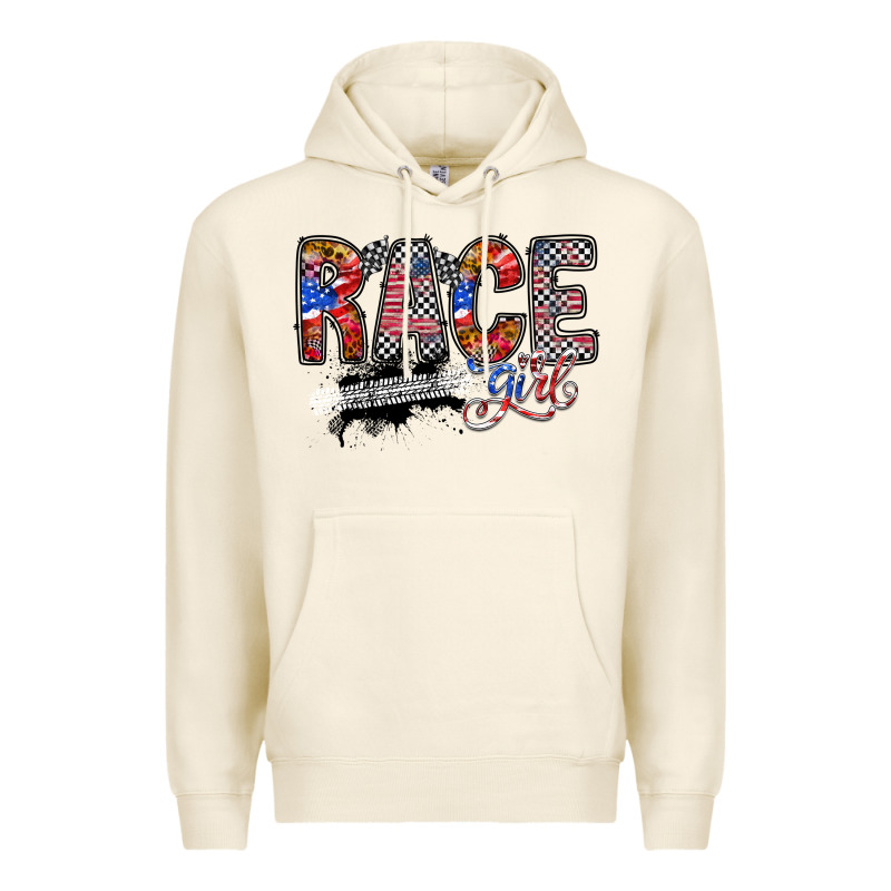 Race Girl Premium Hoodie by RacoonDesign | Teevron