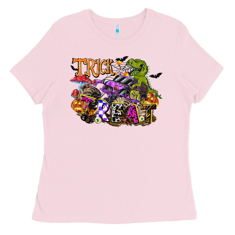 Trick Rawr Treat Ladies Tee by FaDigitalArtStudio | Teevron