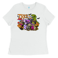 White trick rawr treat Ladies Tee - FaDigitalArtStudio