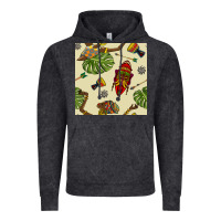 Vintage Black african woman and mask seamless pattern Vintage Hoodie - BundleAndBundleShop