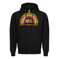 Black back to school rainbow hello kindergarten Zipper Hoodie - AdoDesignShop