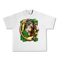 Lunar Rock Horse with horseshoe st patricks day Urban Heavy Tee - FaDigitalArtStudio