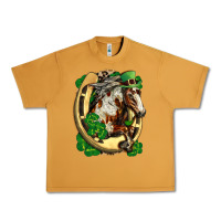 Peanut Butter Horse with horseshoe st patricks day Urban Heavy Tee - FaDigitalArtStudio