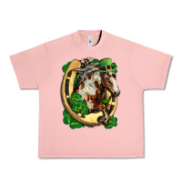 Salmon Horse with horseshoe st patricks day Urban Heavy Tee - FaDigitalArtStudio