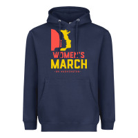 Navy women march on washington Heavyweight Hoodie - artisFamous