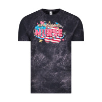 Cloud Black American Nurse Vintage Tee - FaDigitalArtStudio