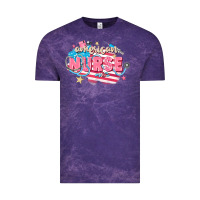 Cloud Purple American Nurse Vintage Tee - FaDigitalArtStudio