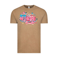 Vintage Coffee American Nurse Vintage Tee - FaDigitalArtStudio