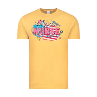 Vintage Mustard American Nurse Vintage Tee - FaDigitalArtStudio