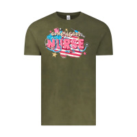 Vintage Olive American Nurse Vintage Tee - FaDigitalArtStudio