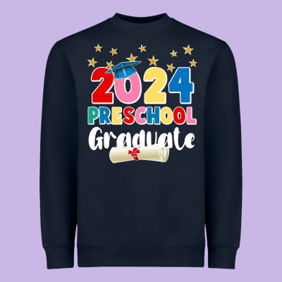 2024 Preschool Graduate Heavyweight Sweatshirt Designed By Jahusdesignshop