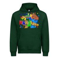 Forest Green my child is non verbal but his mama aint afro Urban Hoodie - RanaPortraitStore