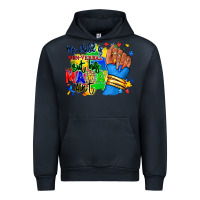 Navy my child is non verbal but his mama aint afro Urban Hoodie - RanaPortraitStore