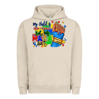 Pigment French Oak my child is non verbal but his mama aint afro Urban Hoodie - RanaPortraitStore