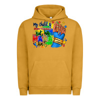 Pigment Peanut Butter my child is non verbal but his mama aint afro Urban Hoodie - RanaPortraitStore