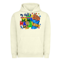 Pigment Pistachio my child is non verbal but his mama aint afro Urban Hoodie - RanaPortraitStore
