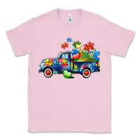 Bubblegum Pink Autism truck Classic Tee - CowGirlArtShop