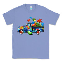 Colony Blue Autism truck Classic Tee - CowGirlArtShop